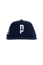 Classic Snapback  Navy w/ green under the brim