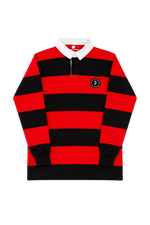 Rugby Series Polo- Red/Black/White