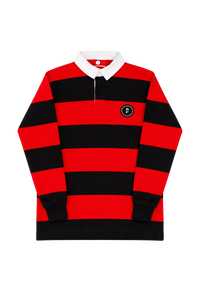 Rugby Series Polo- Red/Black/White